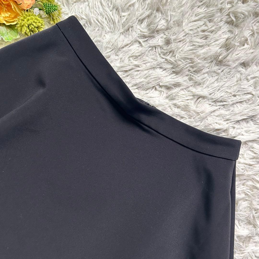 極美品♡フォクシーニューヨーク リズムフレア フレアスカート グログラン素材 黒