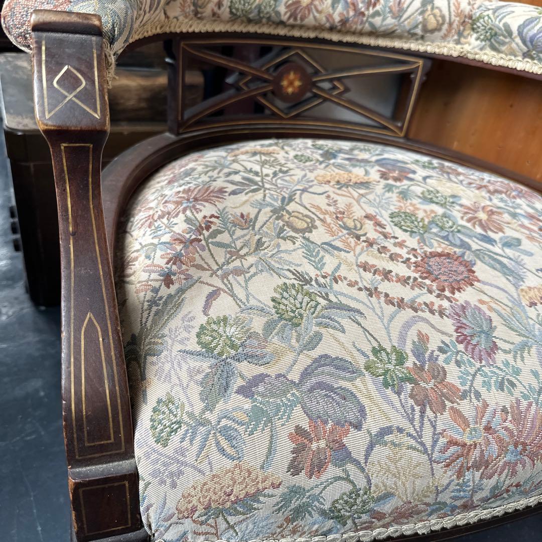 再お値下げ‼️ゴブラン織　素敵なとても座りやすいヴィンテージチェア