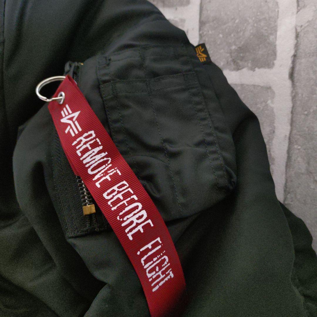 【美品】【アルファ】【Lサイズ】【MA-1】【人気ブラック】【フライト】【短丈】