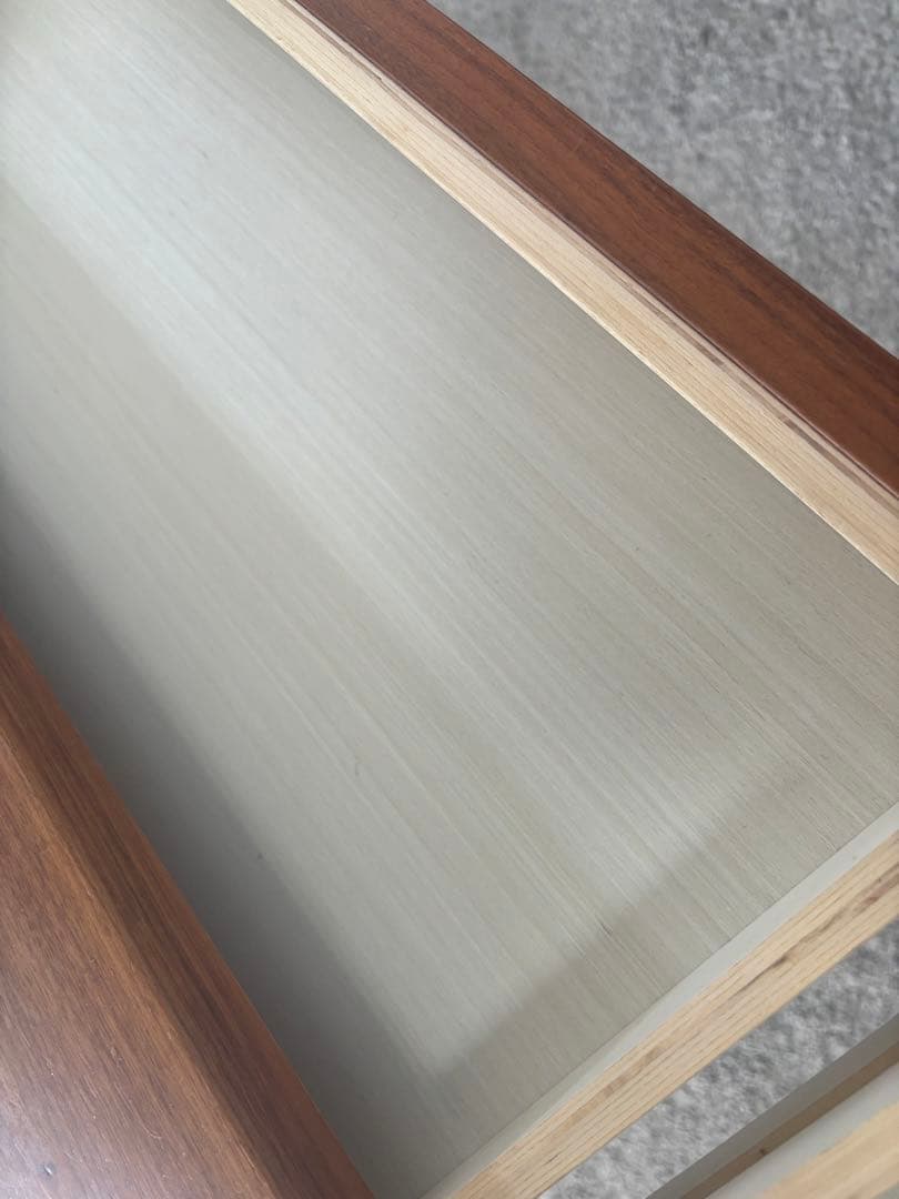 無印良品　無垢材テーブル（引出付） ウォールナット材 幅１４０ｃｍ