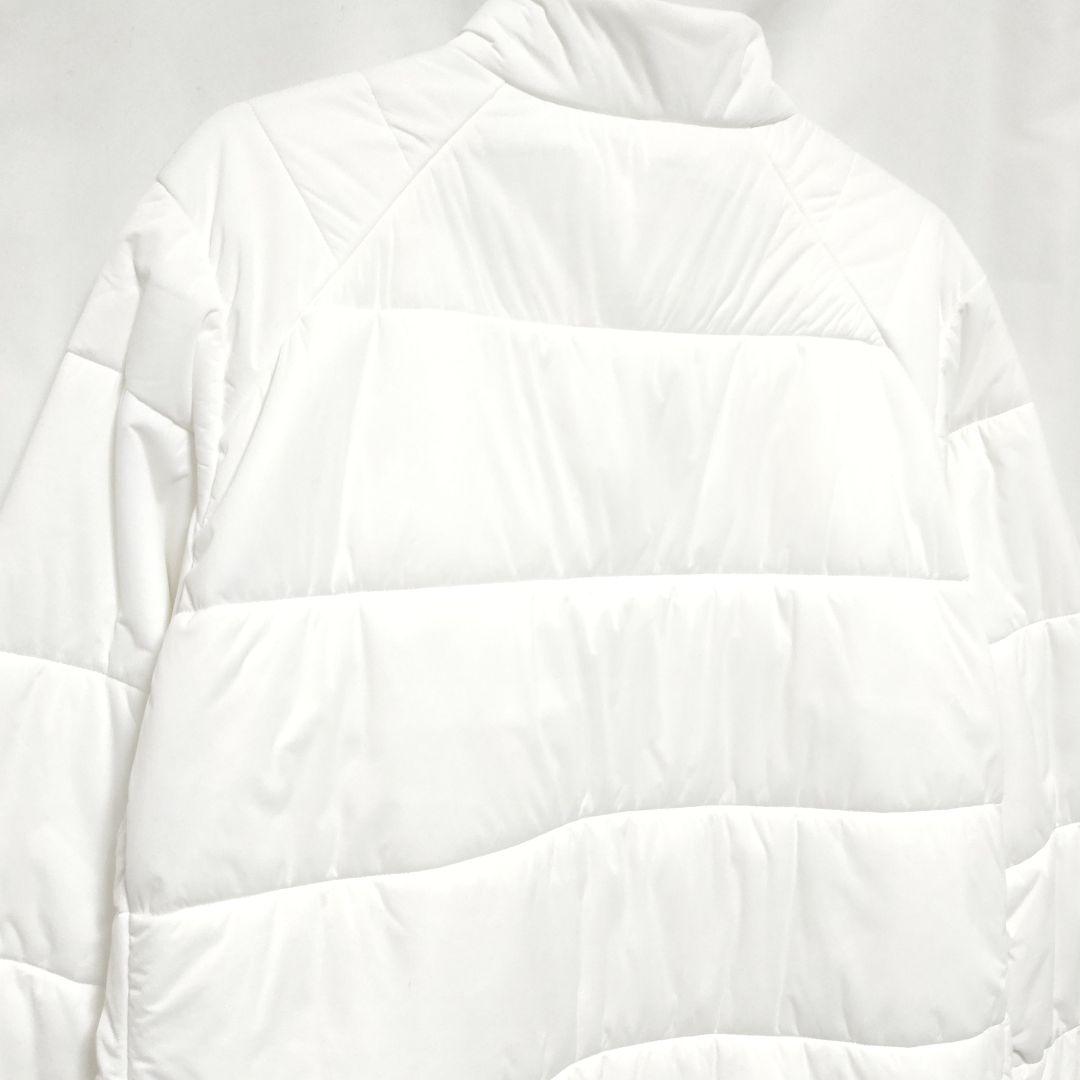 ☆アディダス☆ダブルジップ☆中綿入り☆ウーブンジャケット☆ホワイト☆極暖☆軽量☆