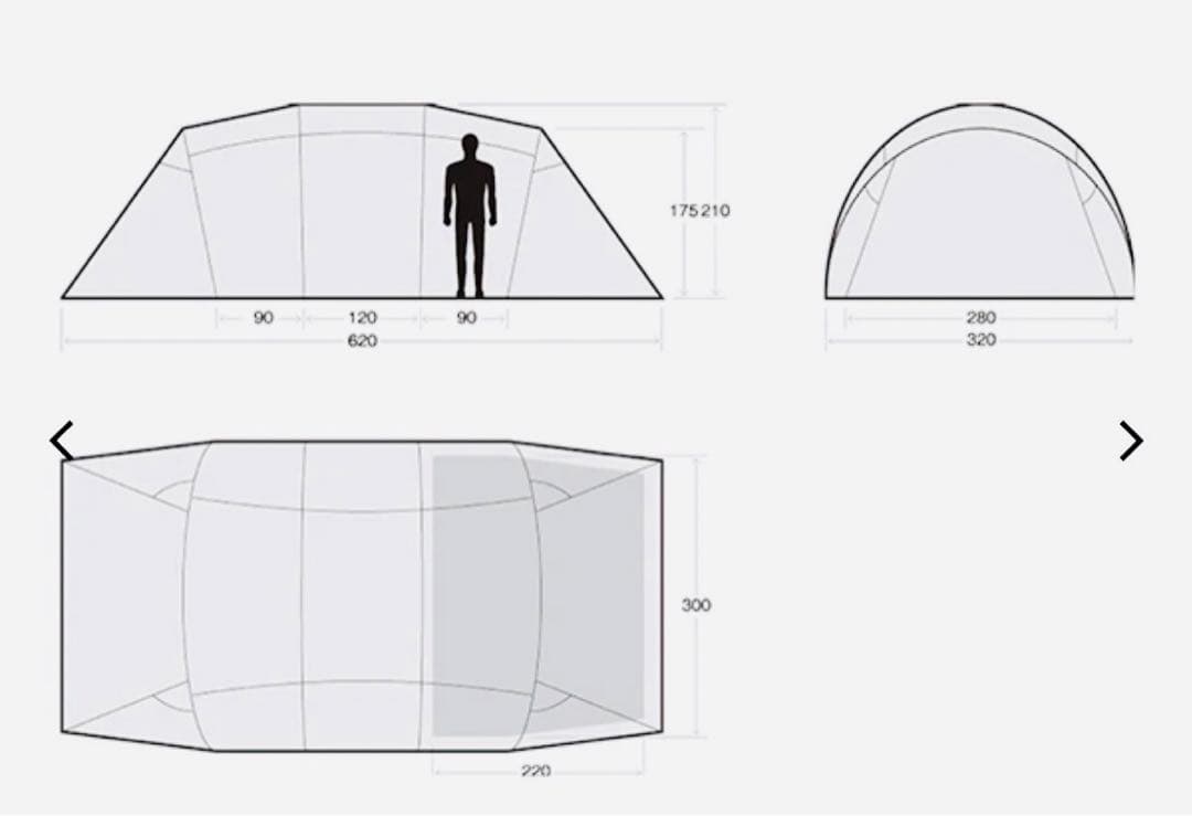 サバティカル アルニカ 2ルームテント トンネル型 テント 希少 貴重