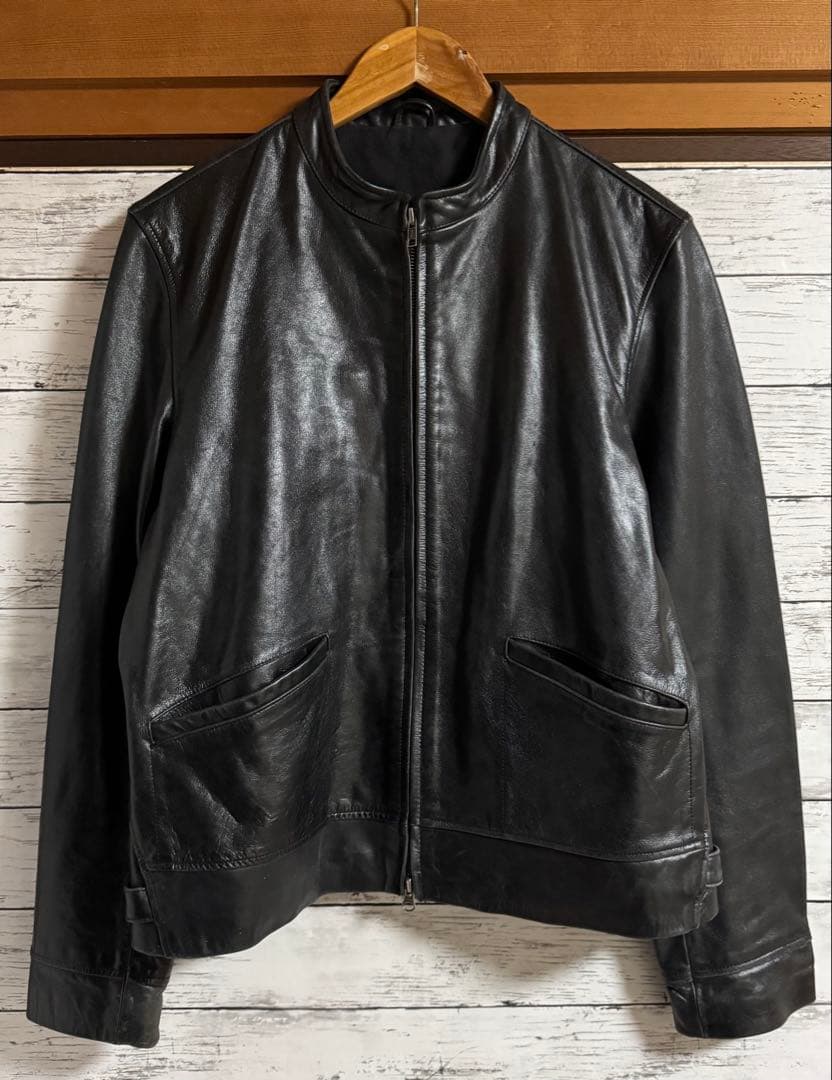 Armani Exchange ビンテージ　レザーライダースジャケット M