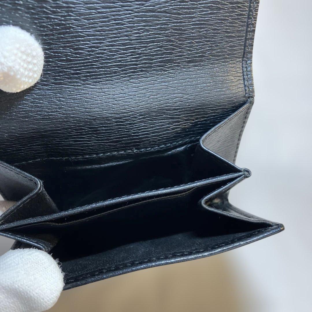 【GUCCI 】グッチ ジャッキーコンパクトウォレット 二つ折り財布 ブラック