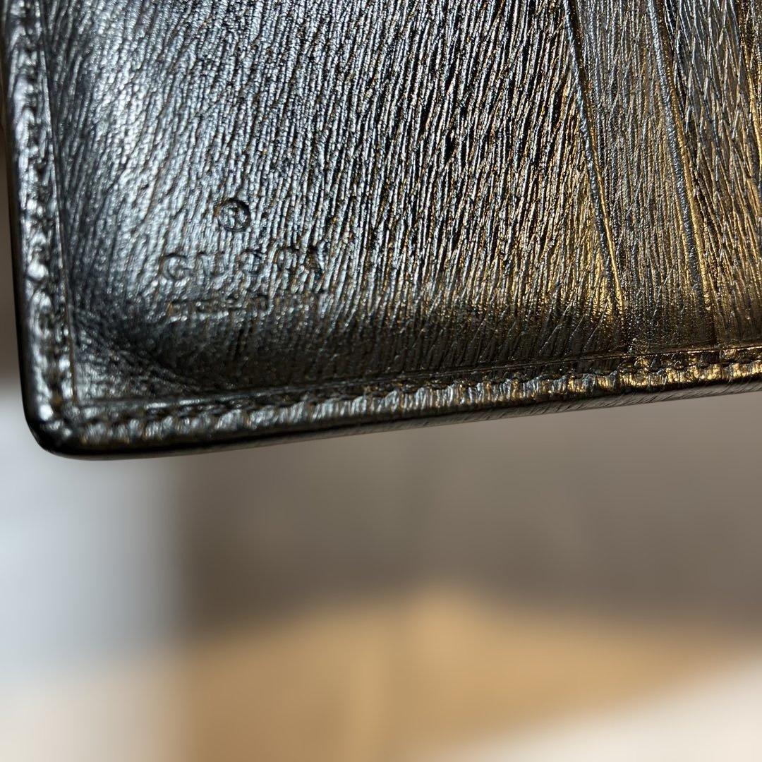 【GUCCI 】グッチ ジャッキーコンパクトウォレット 二つ折り財布 ブラック