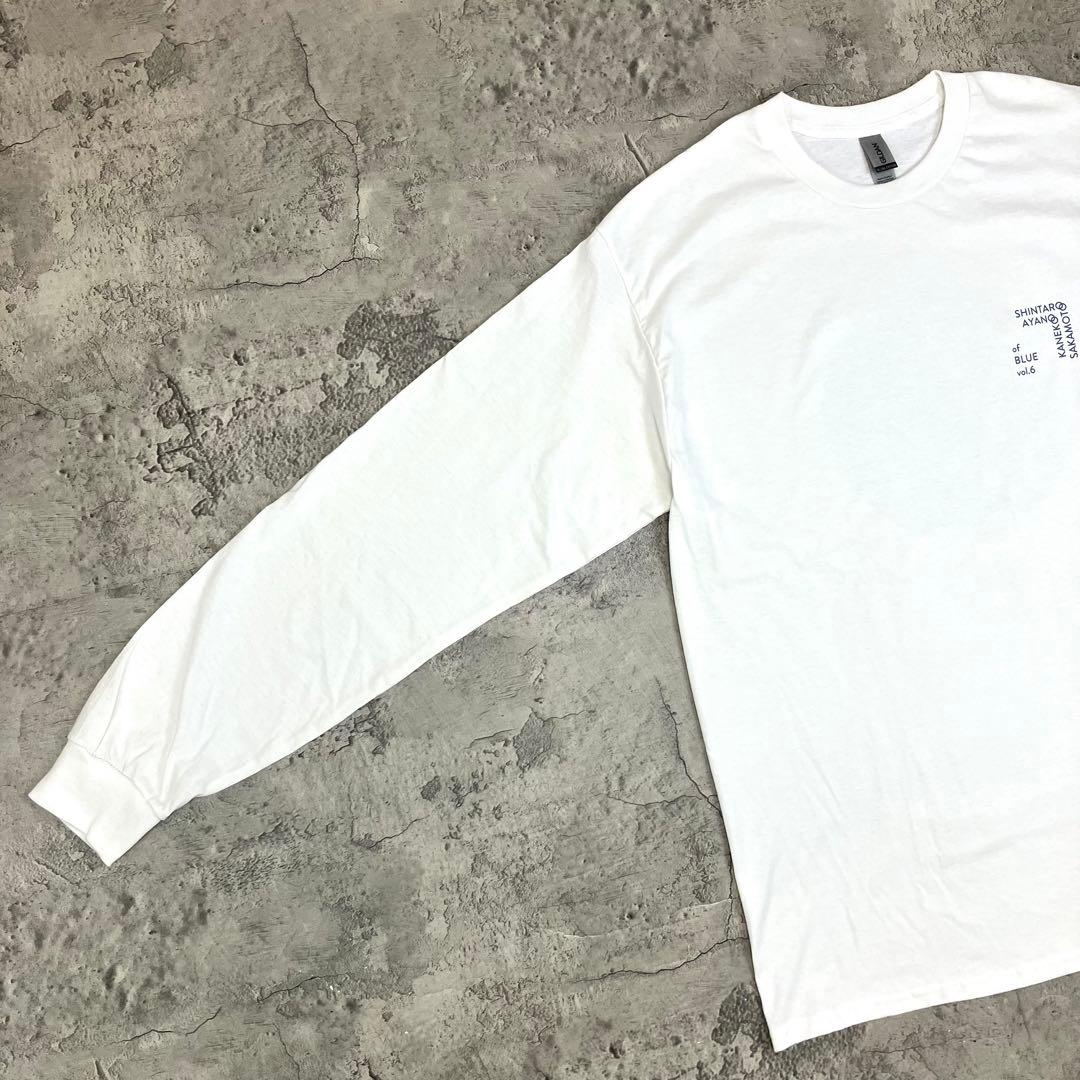 坂本慎太郎 カネコアヤノ LIVE 長袖Tシャツ ロンT 古着 プリント 白 L