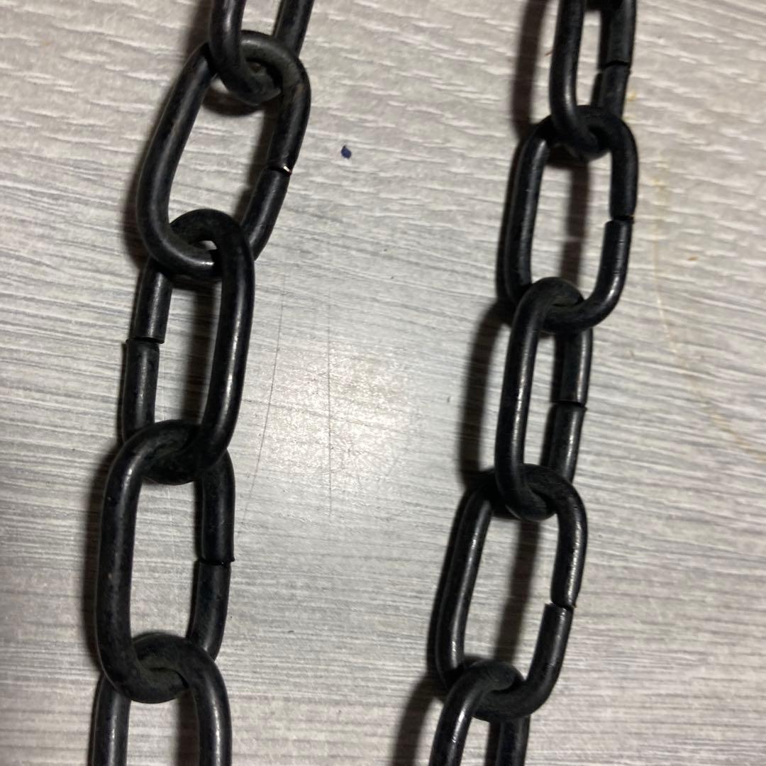 【茶道具】未使用品　釣釜（吊釜道具）】　釣釜鎖　（cm）　さび色