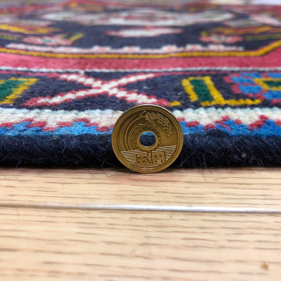 ペルシャ絨毯 ヴィンテージラグ 140×97cm 手織り オールドpersia