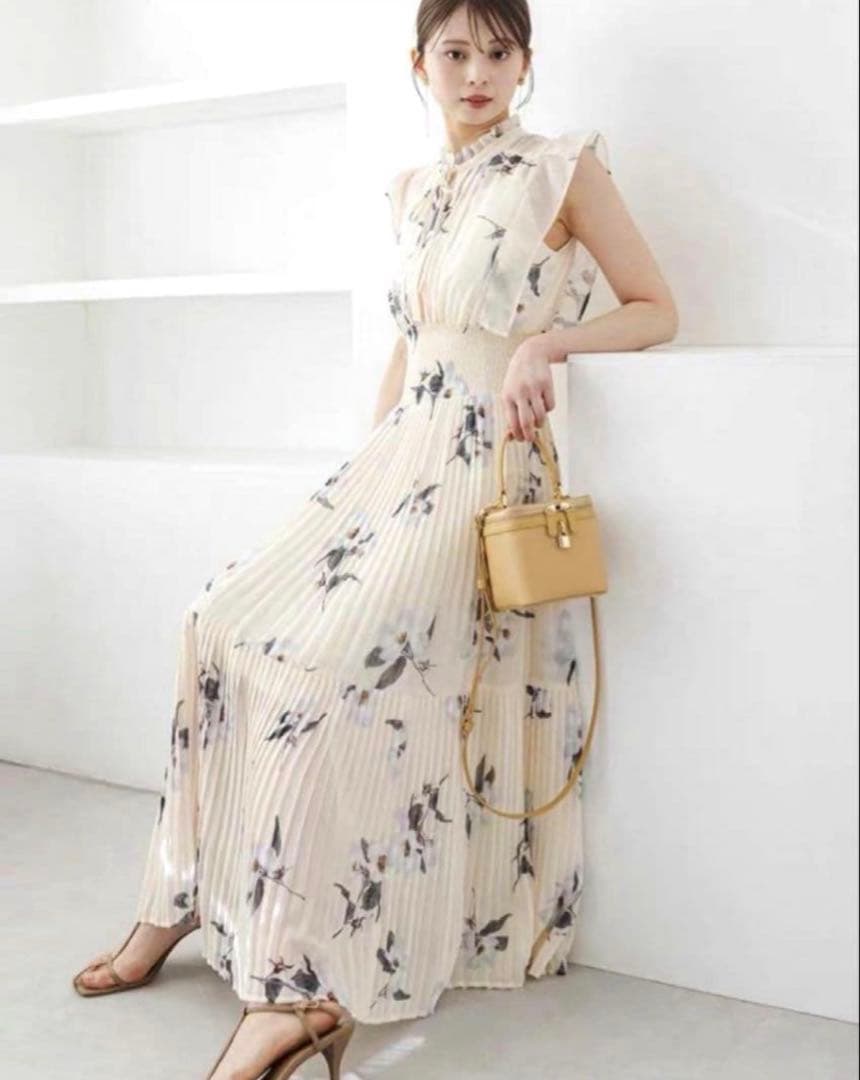 SNIDEL Sustainable20周年プリントワンピ p