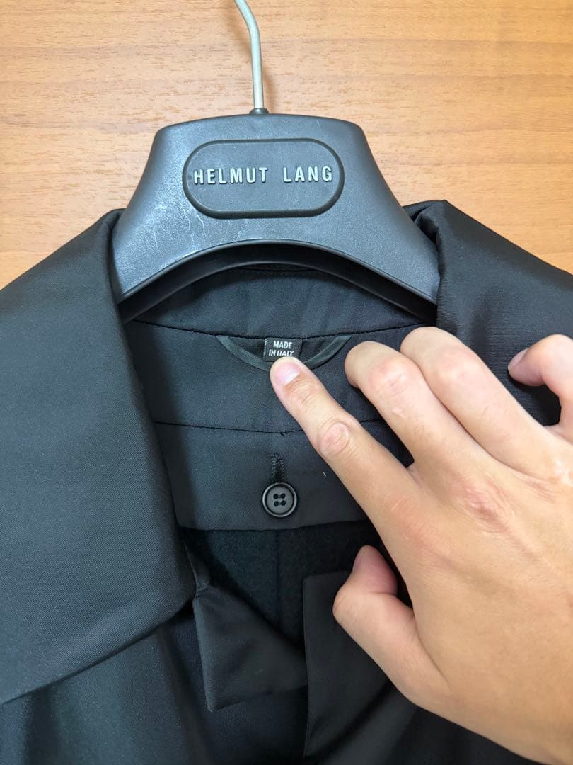 HELMUT LANG ヘルムートラング ブラック ステンカラーコート