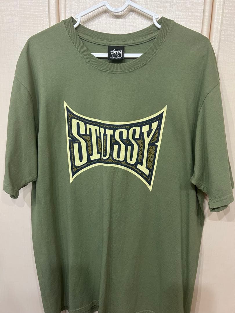 STUSSY オリーブグリーン Tシャツ M