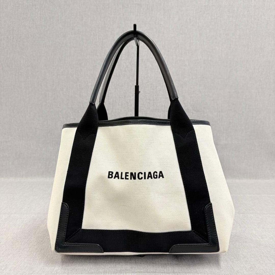 美品 BALENCIAGA バレンシアガ トートバッグ カバス S キャンバス