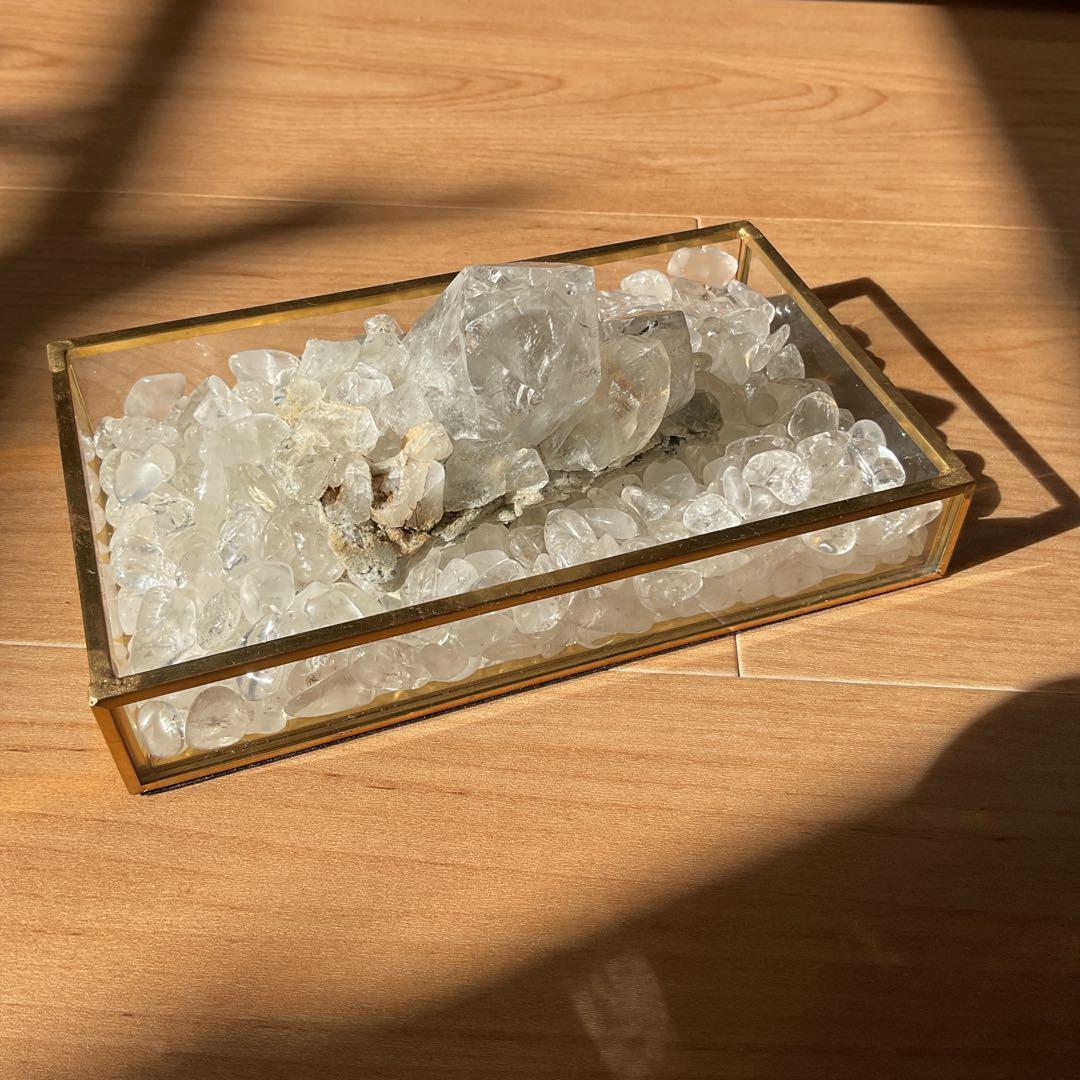 ヒマラヤ マニハール産 水晶 クラスター 浄化セット