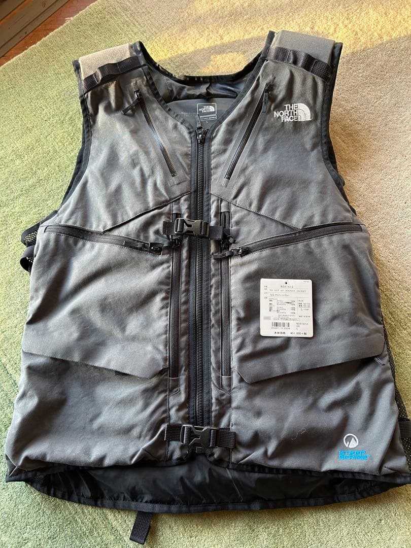 値下げ THE NORTH FACE パウダーガイドベストグラフィットグレー L