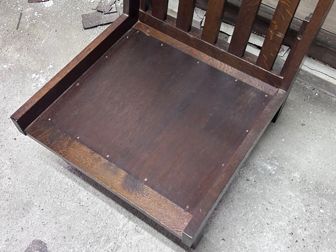 ①木製 ダイニングソファー ローチェア 和モダン 古民家