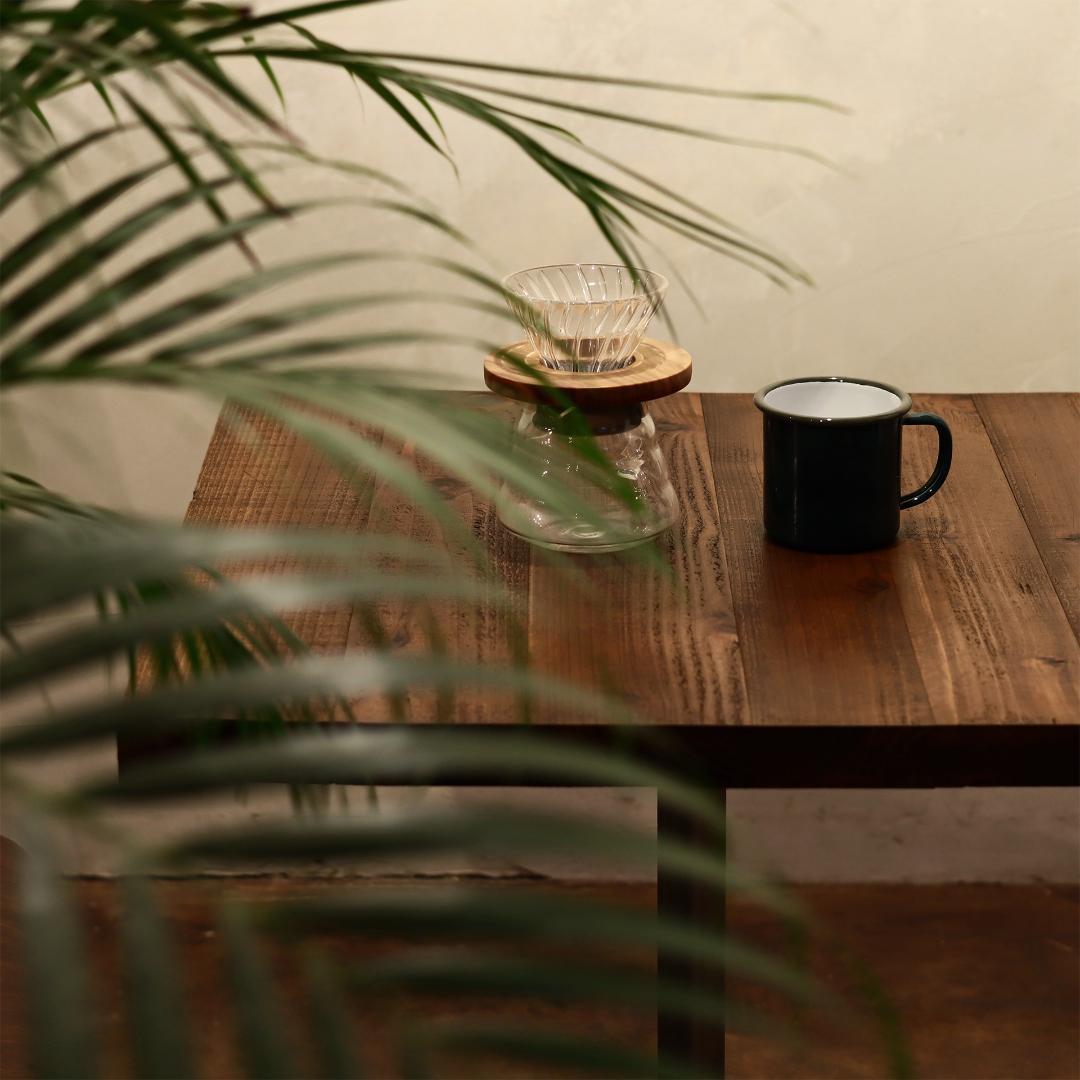 オーダー専用①｜ヴィンテージ｜足場板｜カフェテーブル｜ダークブラウン