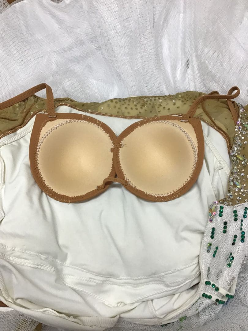 社交ダンスドレス　白　タカダンス