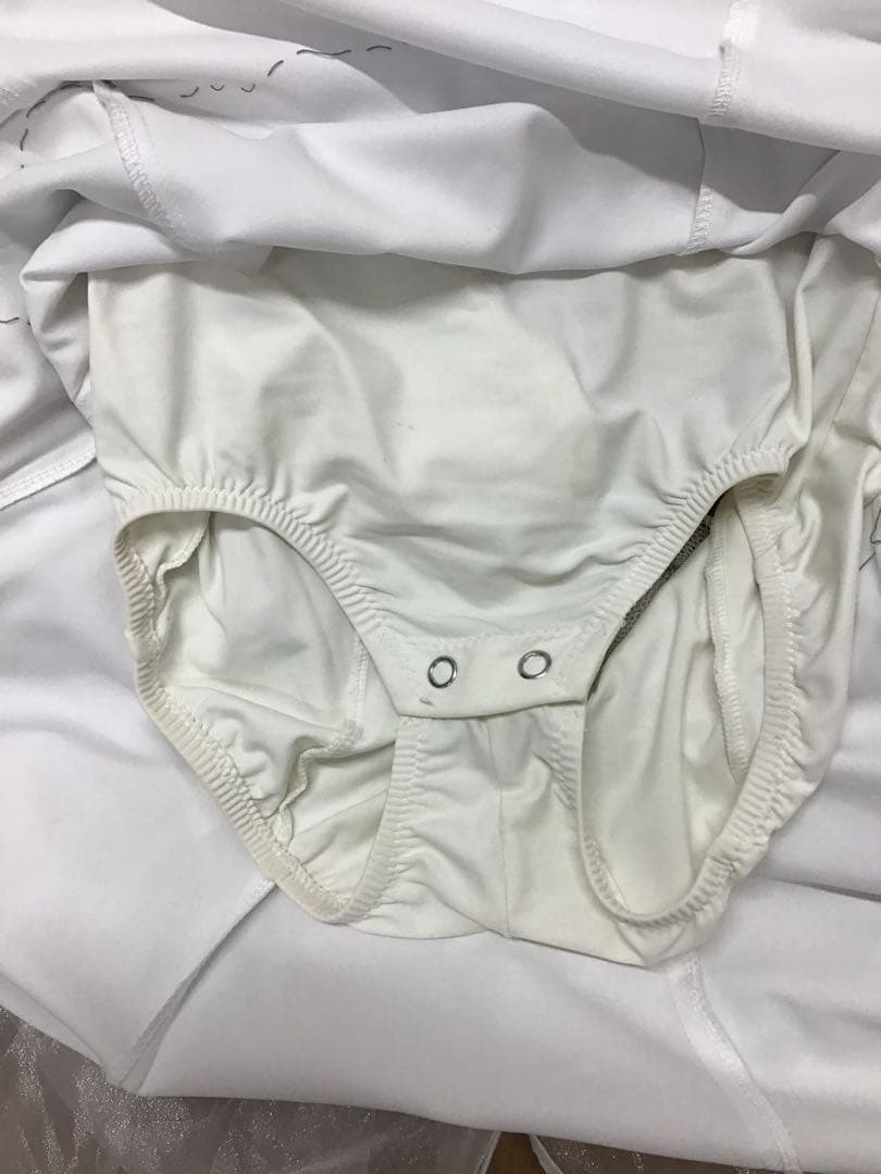 社交ダンスドレス　白　タカダンス