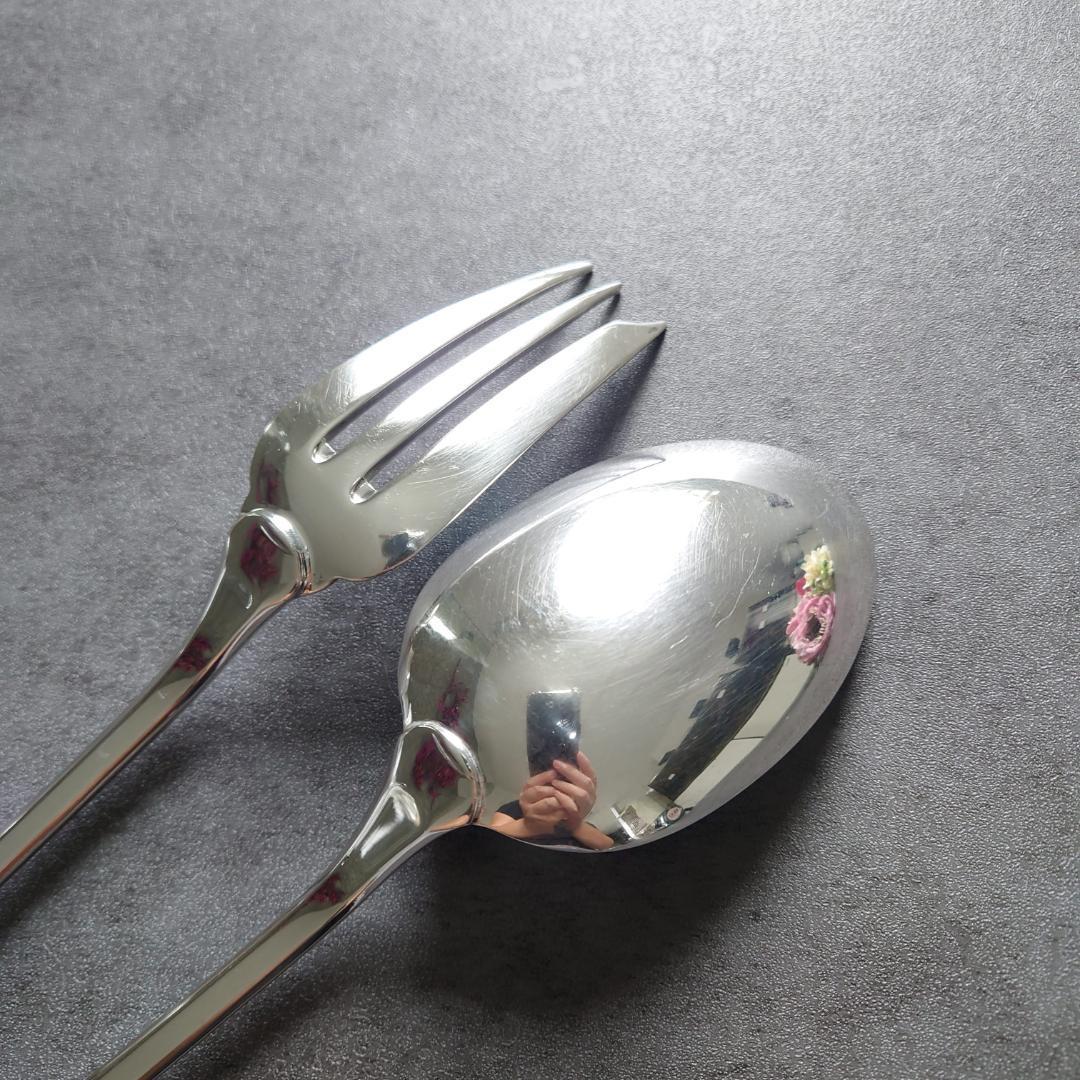 希少 クリストフル クリュニー サービングフォーク サービングスプーン