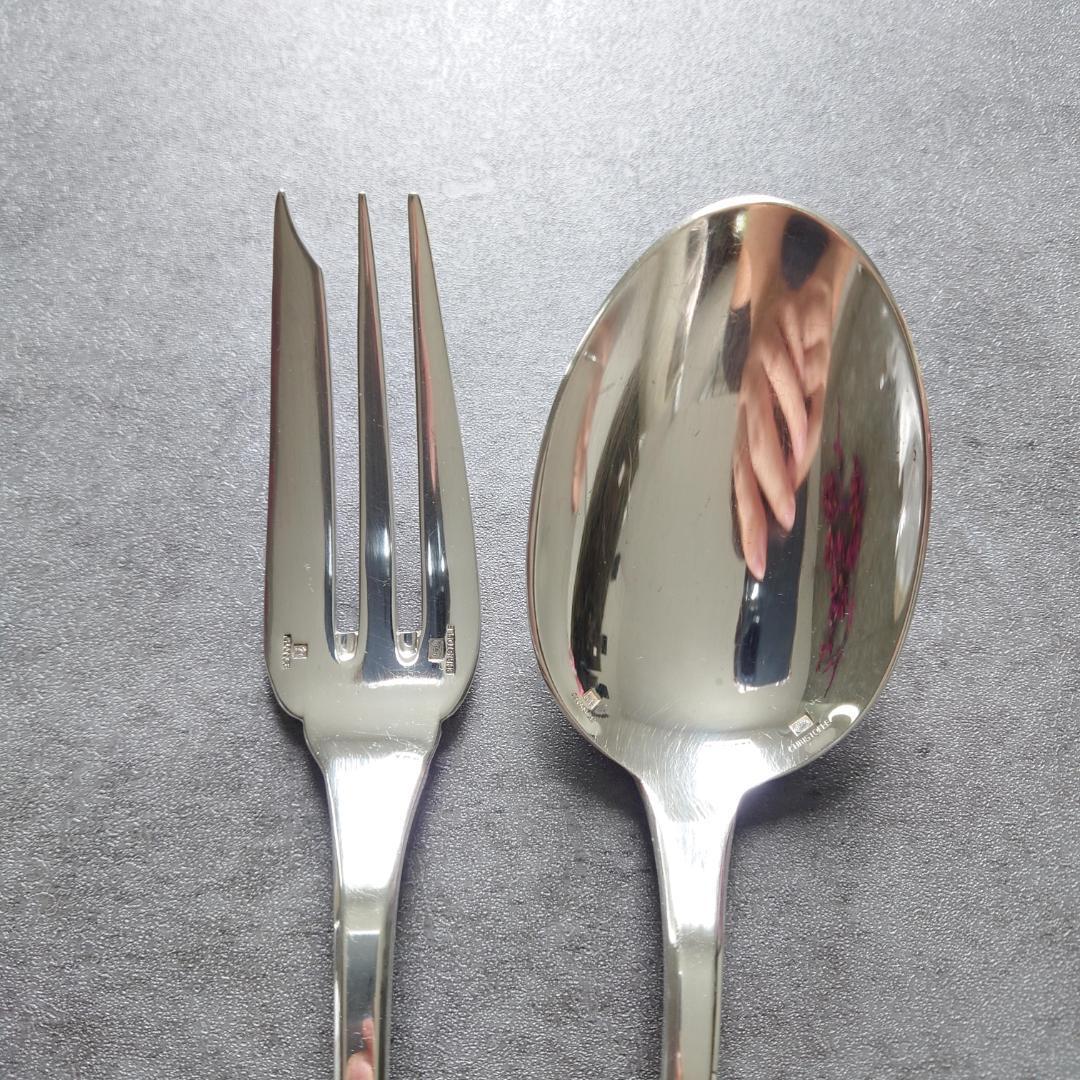 希少 クリストフル クリュニー サービングフォーク サービングスプーン