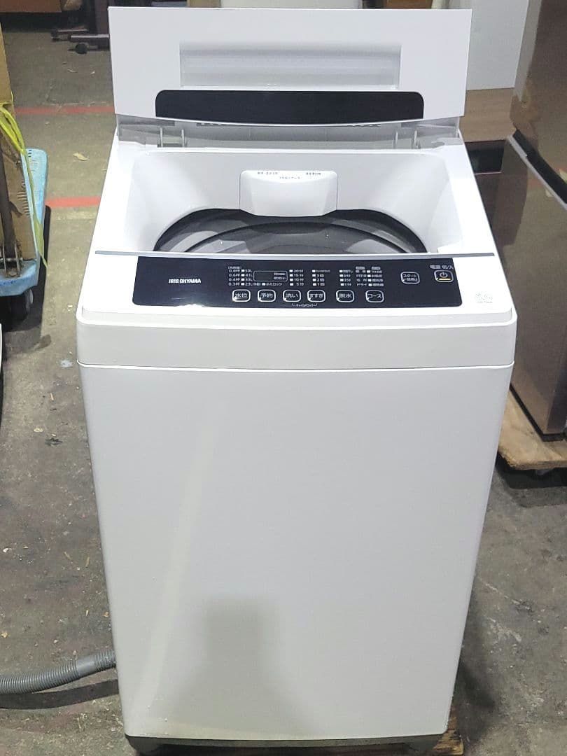 【美品】アイリスオーヤマ 全自動洗濯機 IAW-T602E 6.0kg 22年製