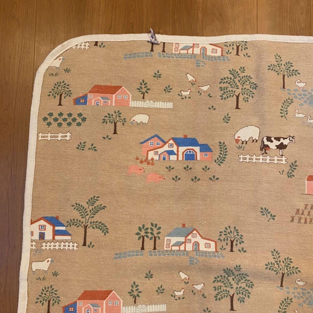 スペイン製 MORA ™︎ ヴィンテージ リバーシ ブルラグカントリー柄