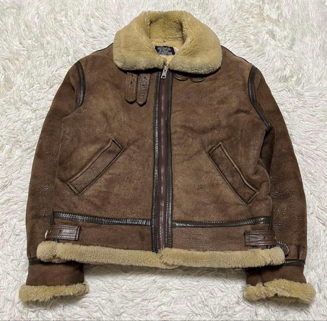 90s US SHEEPSKIN B-3 USA製 ムートン フライトジャケット