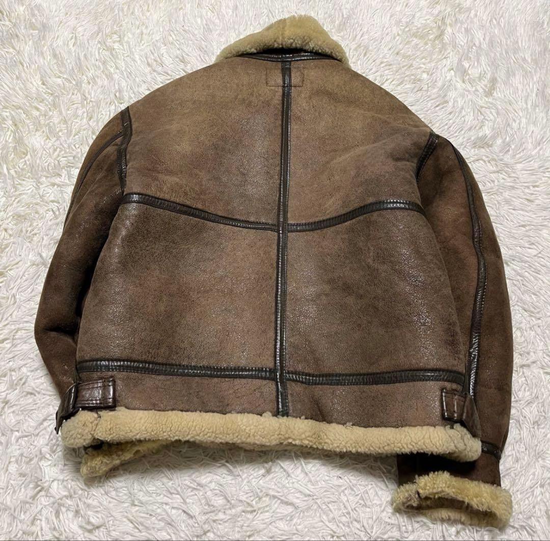 90s US SHEEPSKIN B-3 USA製 ムートン フライトジャケット