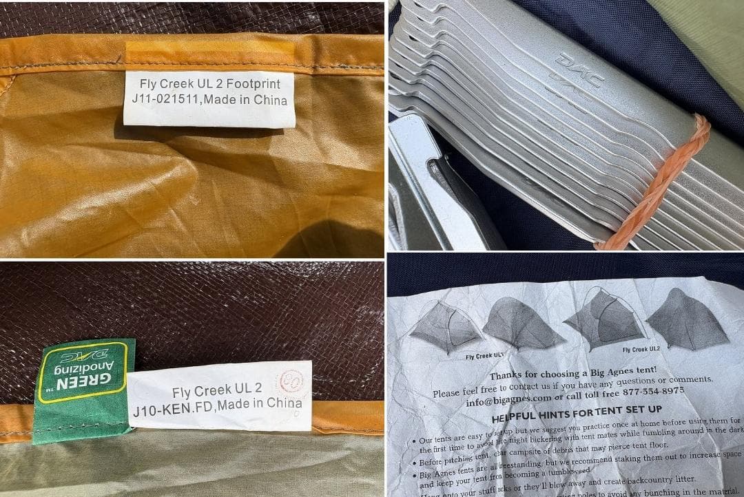 K*i様 Big Agnes fly ビッグアグネス フライクリーク UL2
