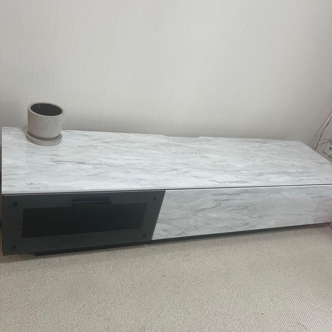 大理石調テレビボード