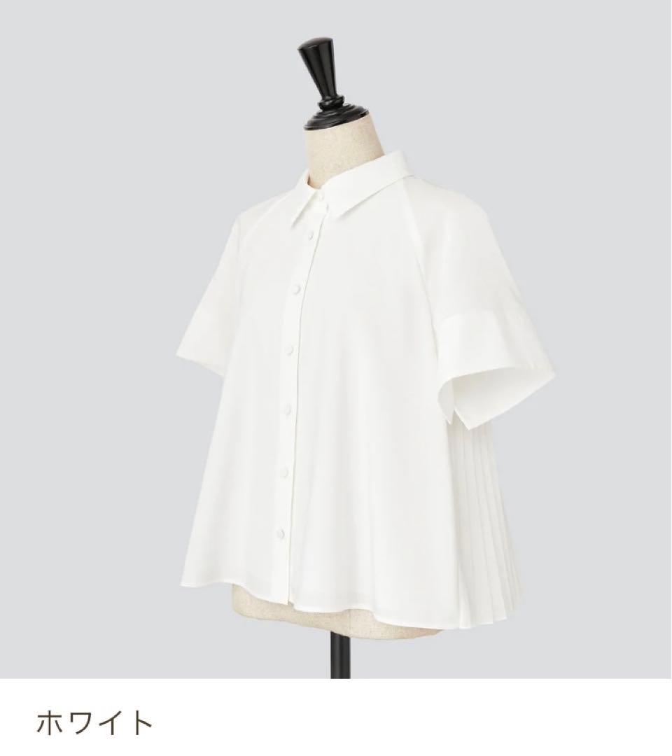 フォクシー新品プリーツブラウス白FOXEY