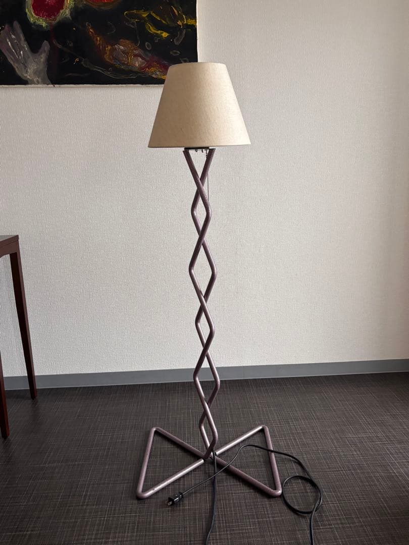 スタンドライト　間接照明　変形　個性的　デザイン　うねうね　ヴィンテージ　希少