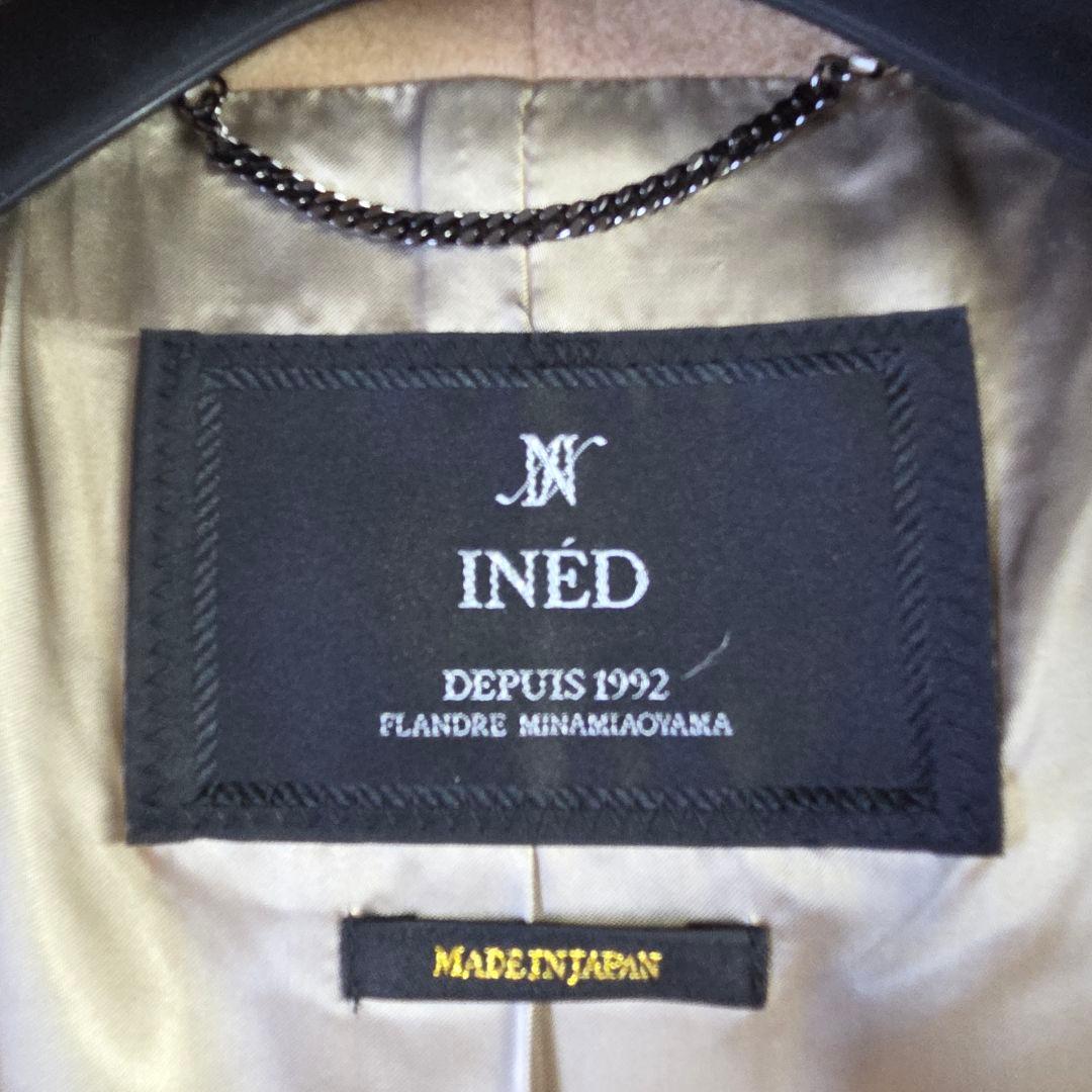 極美品 イネド カシミヤ100% ロングコート キャメル ブラウン サイズM