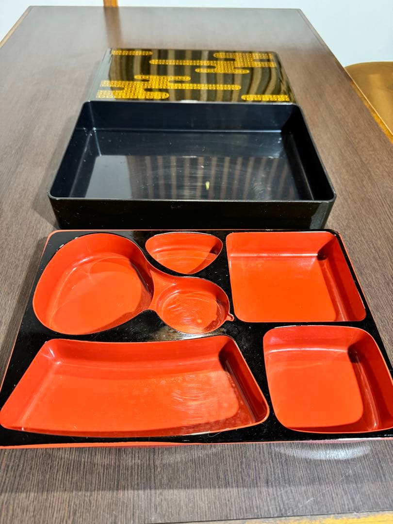 尺3寸長手松花堂用扇仕切 雲亀甲箱 弁当箱15セット