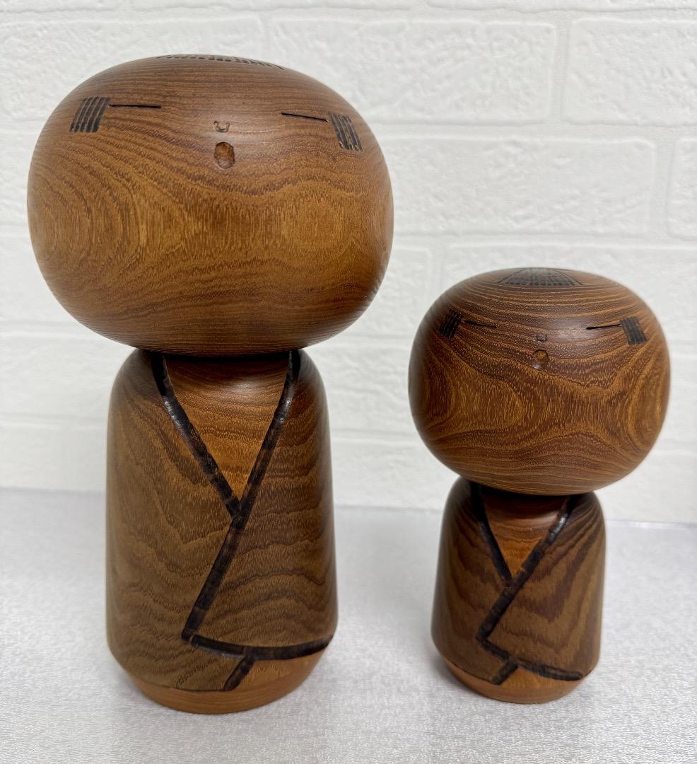 村上健一 創作こけし 里童2体