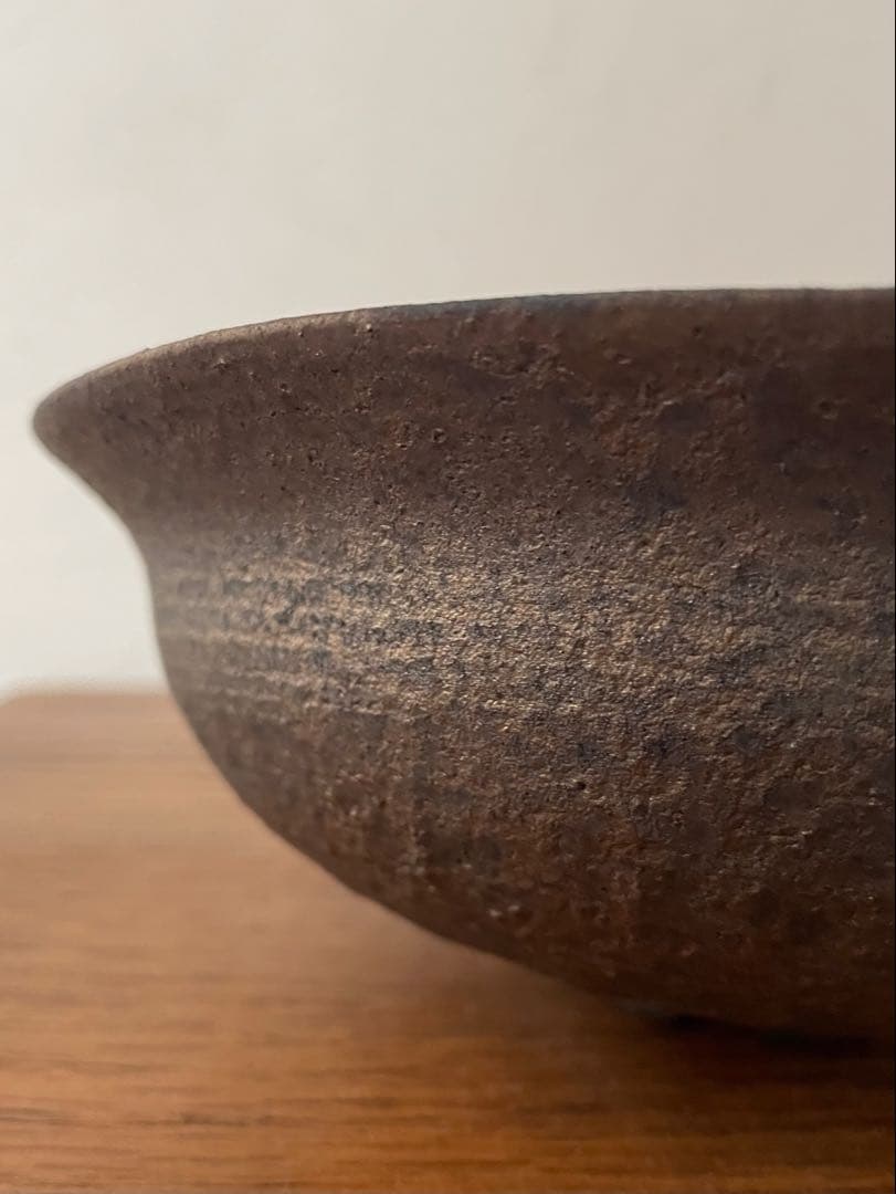 新品未使用 冨部咲喜子 たわみ鉢 陶器鉢 y鉢