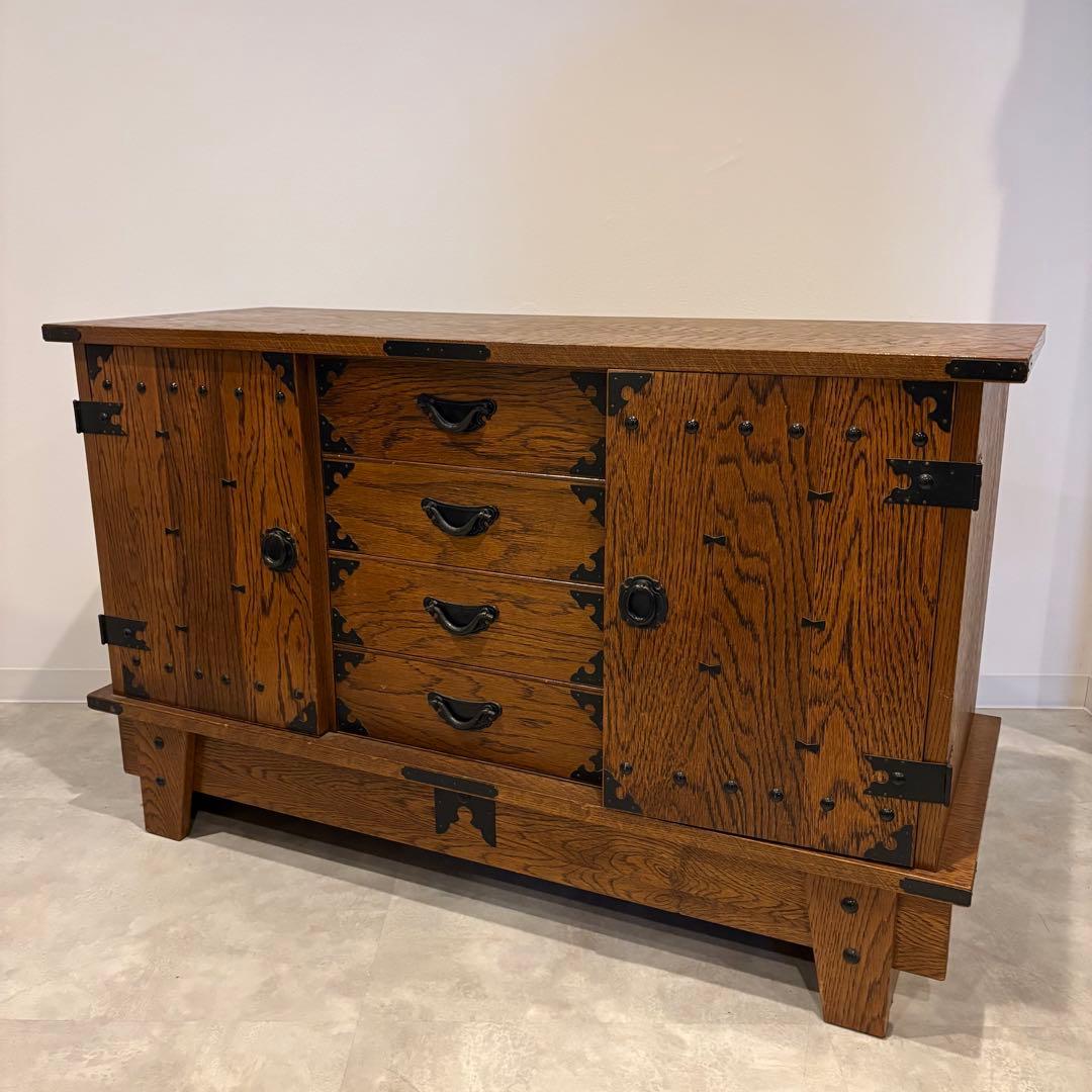 民芸家具　サイドボード　和箪笥　和棚　木製チェスト