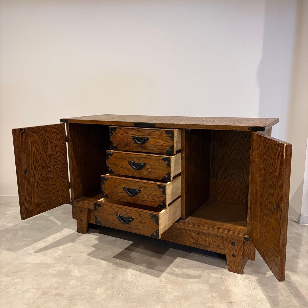 民芸家具　サイドボード　和箪笥　和棚　木製チェスト