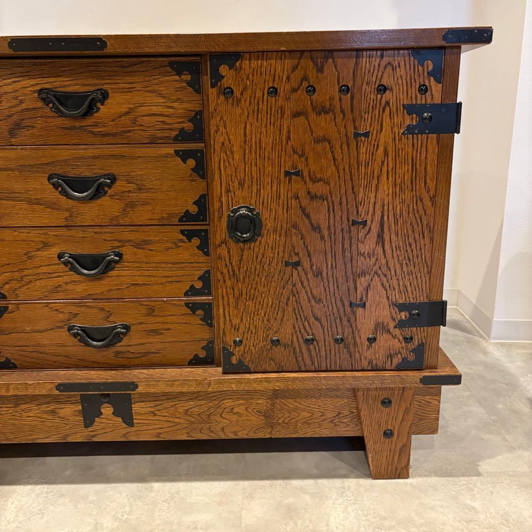 民芸家具　サイドボード　和箪笥　和棚　木製チェスト