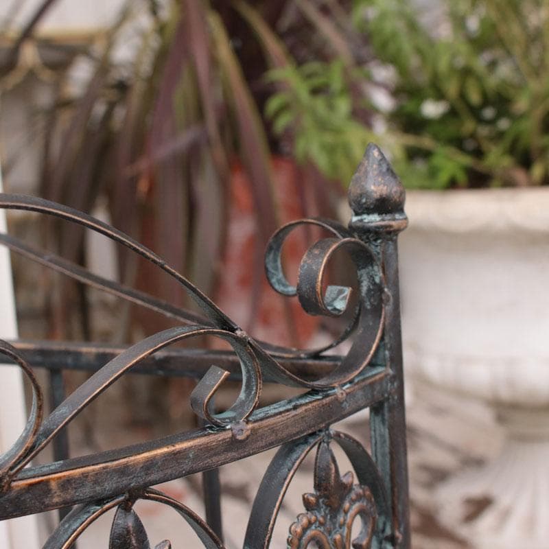アイアンコーナー傘立て 鉄製 扇形　ロートアイアンシャビーシック 128-512