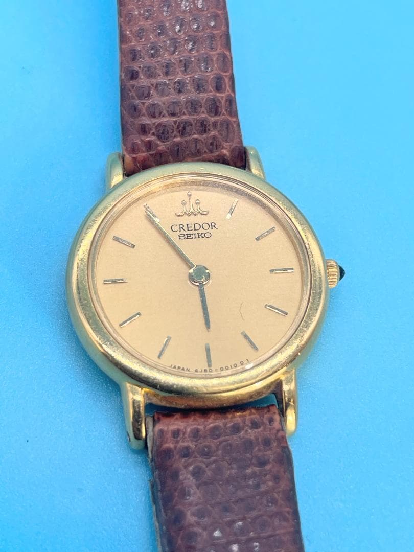 SEIKO CREDOR レディース 純金 18KT 腕時計 クォーツ