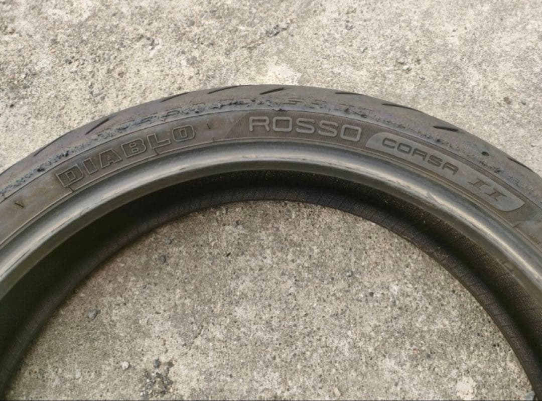 ピレリ ディアブロロッソコルサ 120/70ZR17 180/55ZR17中古