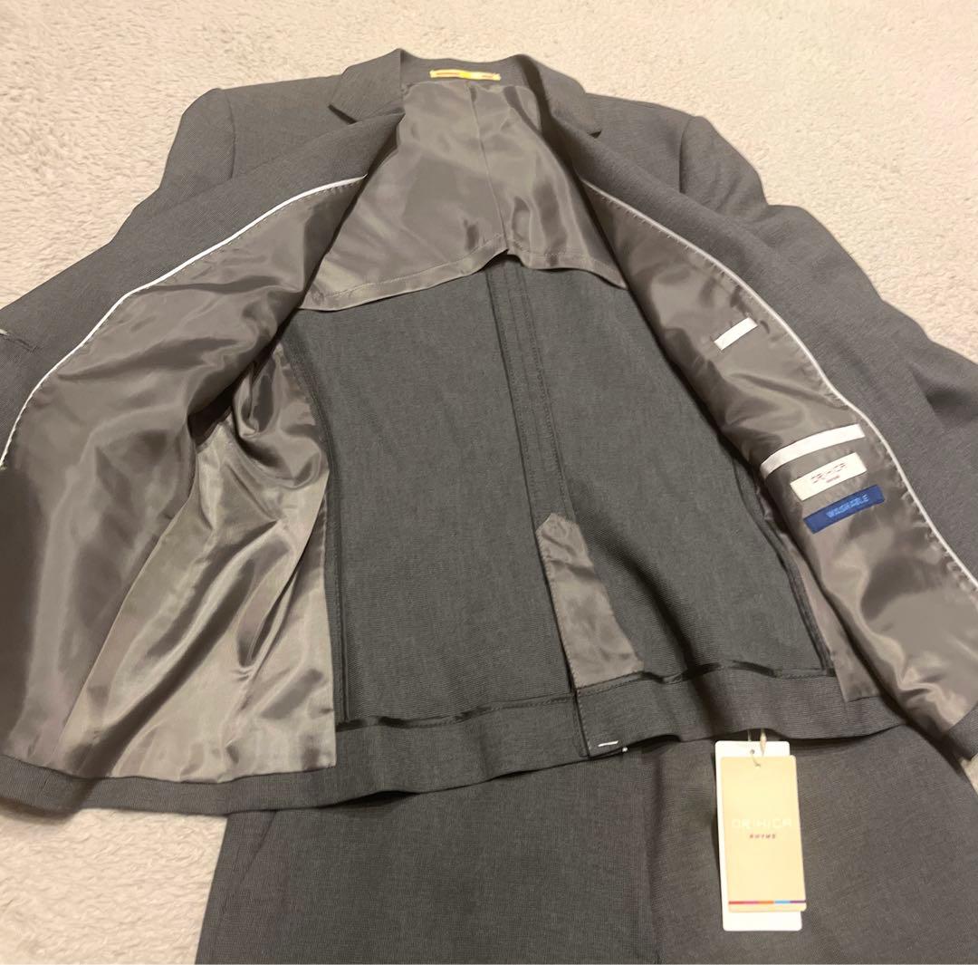 もつ様【新品未使用】ORIHICA グレー パンツスーツ 上下 セットアップ