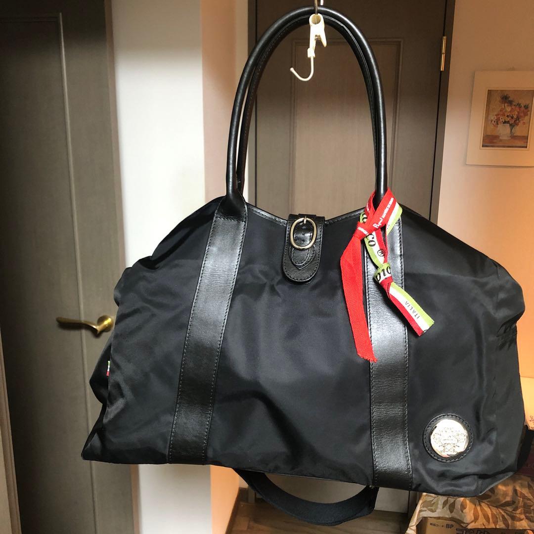 【Nレア未使用】Papas ×オロビアンコ　ショルダー兼トートバッグ黒