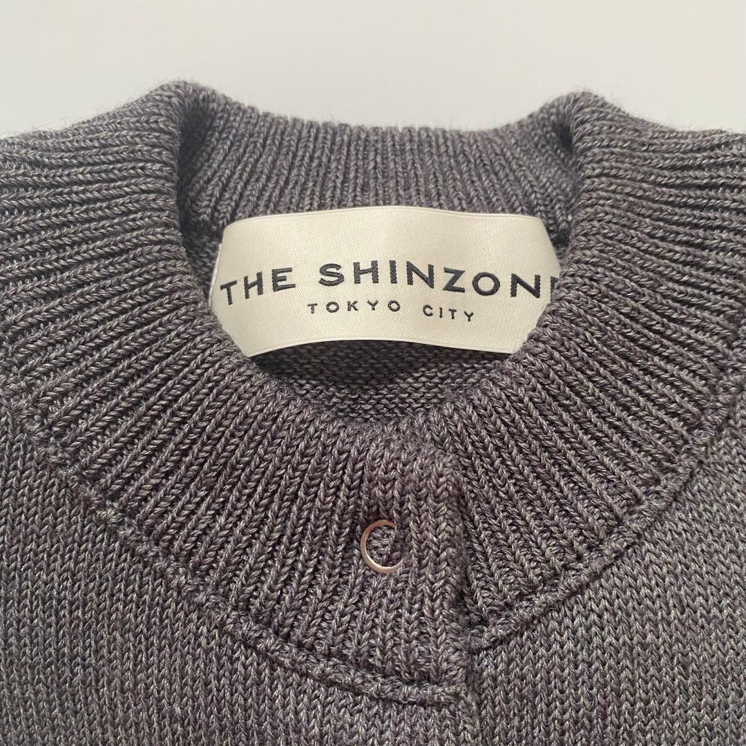 THE SHINZONE ロングリブカーディガン グレー サイズFREE