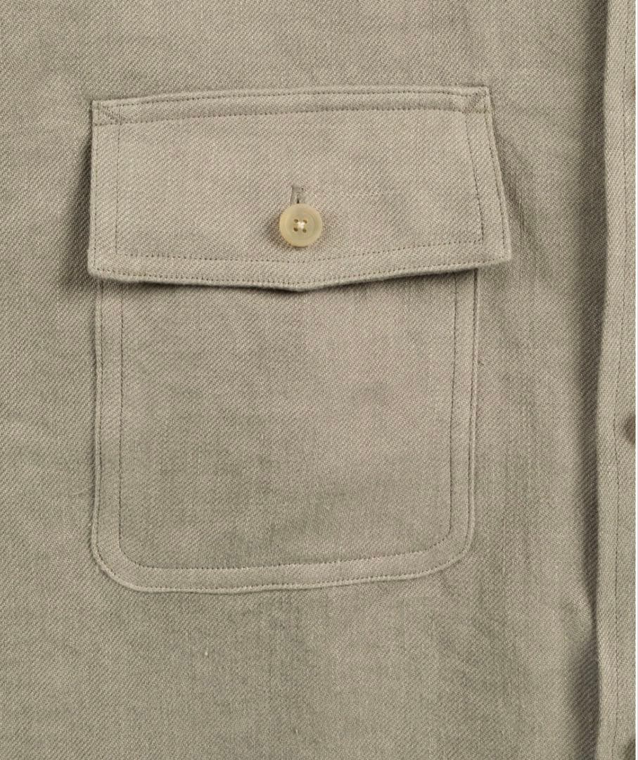 新品Cornier WASHED LINEN TWILL WORK SHIRTS