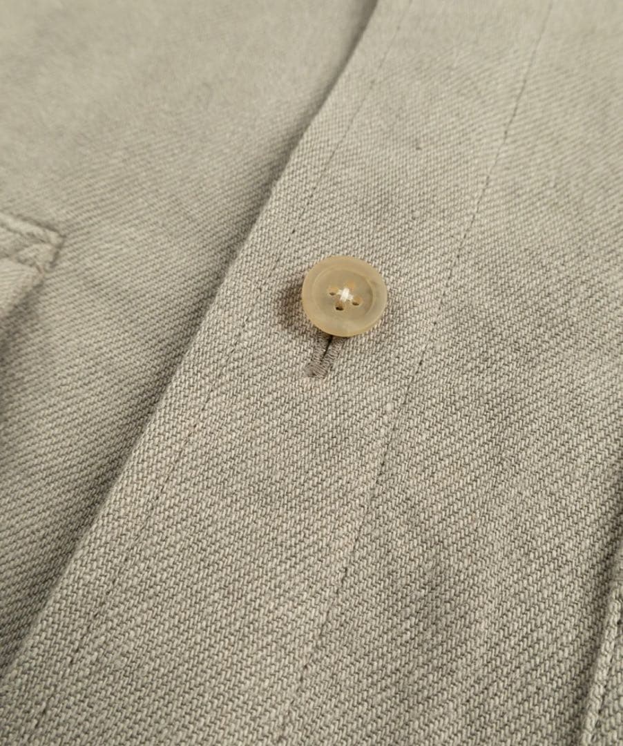 新品Cornier WASHED LINEN TWILL WORK SHIRTS