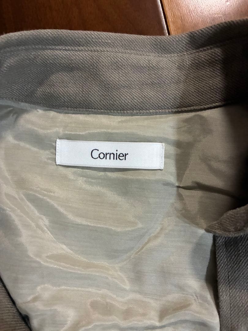 新品Cornier WASHED LINEN TWILL WORK SHIRTS