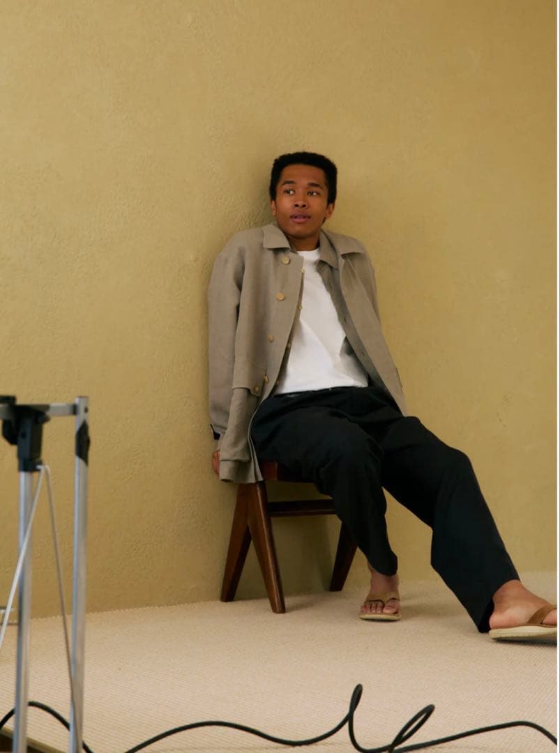 新品Cornier WASHED LINEN TWILL WORK SHIRTS