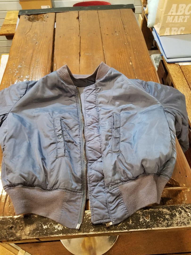 ALPHA INDUSTRIES☆90's MA-1☆ブルー☆50's復刻☆L